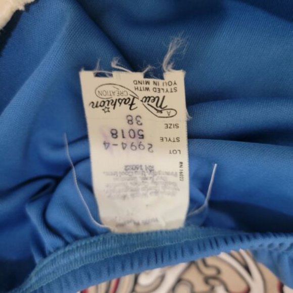 Vintage 1970'2 NOS Shirt Peasant Blouse Women's Floral Lace Size 38 New Fashion - Picture 5 of 7